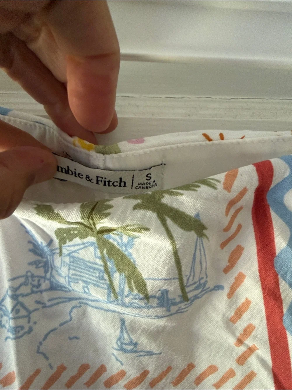Printed Fruit & Seaside Mini Skort- Multi